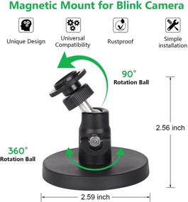 img 3 attached to 🔧 Magnetic Mount for Blink Cameras: Easy Attachment to Steel or Magnetic Surfaces, No Tools Needed