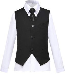 img 3 attached to 👔 Lycody Kids Formal Vest: Stylish Toddler Boys' Clothing at Suits & Sport Coats Store