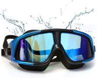 🏊 prescription swim goggles with uv protection and anti-fog coating for nearsightedness logo