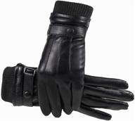 thermal leather windproof mittens outdoor men's accessories in gloves & mittens logo