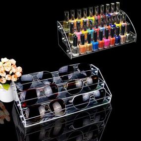 img 3 attached to Versatile 3-Tier Acrylic Display Stands: Ideal for Essential Oils, Lipsticks, Nail Polishes, and More!