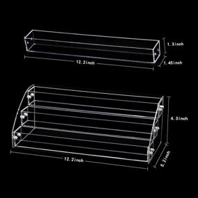 img 4 attached to Versatile 3-Tier Acrylic Display Stands: Ideal for Essential Oils, Lipsticks, Nail Polishes, and More!