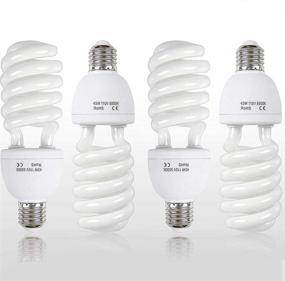 img 4 attached to 📸 SLOW DOLPHIN Photo CFL Full Spectrum Light Bulb - 45W 5500K Daylight Photography Studio Lighting (4 Packs)