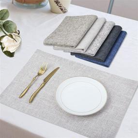 img 2 attached to 🍽️ Enhance Dining Experience with Homaxy Placemats: Resistant, Washable, and Anti-Slip!