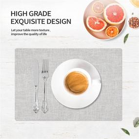 img 3 attached to 🍽️ Enhance Dining Experience with Homaxy Placemats: Resistant, Washable, and Anti-Slip!