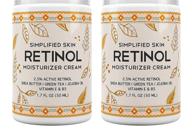 retinol moisturizer cream 2.5% with vitamin e & hyaluronic acid - anti aging, wrinkles & acne treatment - simplified skin 2 pack logo