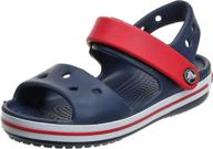 electric cantaloupe crocs crocband boys' sandals - toddler shoes logo