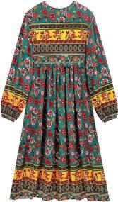 img 3 attached to R Vivimos Bohemian Sleeve Women's Dresses - Women's Clothing