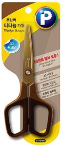 img 1 attached to ✂️ 6.9 Inch Printec Titanium Scissors for Korean Office use