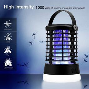 img 1 attached to 🪰 Bug Zapper Electric Mosquito Killer: Effective Insect Fly Trap with Camping Lamp for Indoor Outdoor Control and Camping Convenience