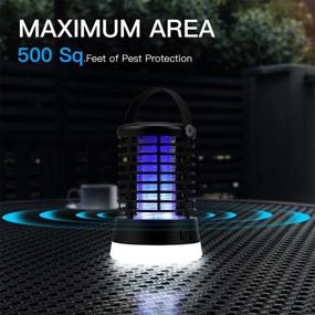 img 3 attached to 🪰 Bug Zapper Electric Mosquito Killer: Effective Insect Fly Trap with Camping Lamp for Indoor Outdoor Control and Camping Convenience