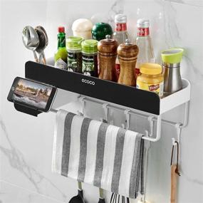 img 3 attached to Adhesive Bathroom Volpone Organizer Drilling（Black