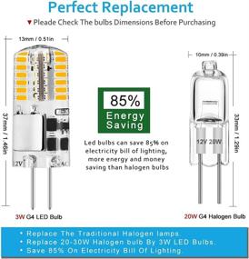 img 2 attached to 3W G4 LED Bulb 12V - Energy Efficient Bi-Pin Light Bulb Replacement for 20W 30W JC Halogen Bulb in Landscape and Industrial Electrical Applications