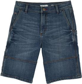 img 4 attached to Stylish and Practical: 🩳 Wrangler Boys' Straight Fit Utility Short