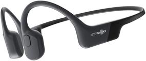 img 4 attached to AfterShokz Aeropex: Беспроводные спортивные наушники с костной проводимостью для тренировок и бега с защитой от пота и встроенным микрофоном