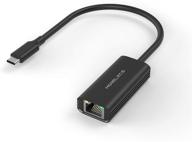 🔌 high-speed usb c to ethernet adapter: morelecs rj45 to thunderbolt 3 type c gigabit ethernet lan network adapter - macbook pro/air, dell xps, surface book 2, ipad pro compatible logo