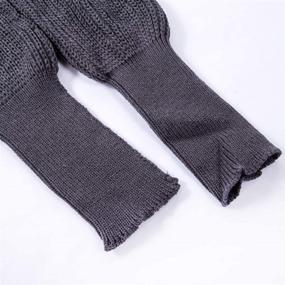 img 1 attached to Autumn Sweater Multi Use Knitted Sleeves Women's Accessories and Scarves & Wraps