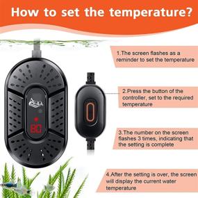 img 2 attached to 🐠 Enhance Your Aquarium with AQQA Submersible Heater - Featuring LED Display and Precise Temperature Control from 59℉-93℉