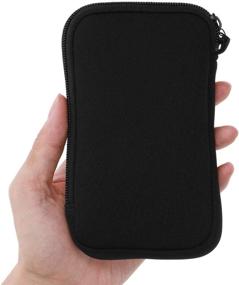 img 1 attached to 🎮 Protective Neoprene Carrying Case for Nintendo 3DS XL - Black with Zipper