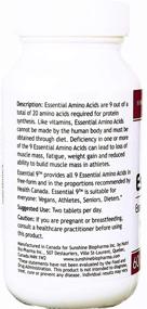 img 1 attached to 🌞 Sunshine Biopharma: The Perfect Tablet for General Wellness, Recovery, and Endurance - All 9 Essential Amino Acids, Mood Enhancement, Performance Boost, and Muscle Loss Prevention
