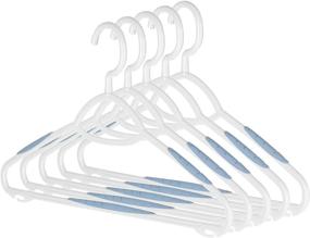 img 1 attached to 👕 Whitmor Sure-Grip Plastic Hangers - Explore the Quality Set of 5