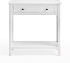 img 3 attached to 🪑 Coventry Wooden Console Table with Drawer and Shelf - 32 Inch