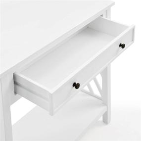 img 2 attached to 🪑 Coventry Wooden Console Table with Drawer and Shelf - 32 Inch