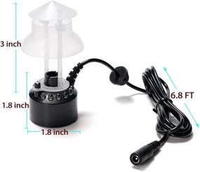 img 2 attached to FITNATE Mist Maker: Mini LED Mister Fogger for Water Fountain, Pond, and Halloween Decorations