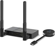📶 elegant choice hdmi wireless transmitter & receiver, 4k@30hz wireless hdmi extender kit with wifi 2.4/5ghz, miracast airplay dlna support - stream video/audio to tv/projector/monitor логотип
