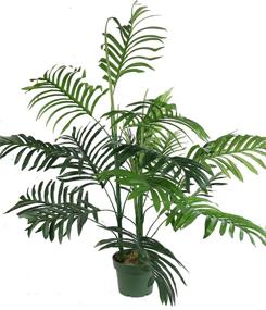 img 1 attached to 🌿 Admired By Nature Artificial Paradise Palm Tree Plant in Plastic Pot - Single Pack, Realistic Greenery for Home Décor