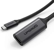 🔌 upgrow usb c to hdmi adapter 4k cable: thunderbolt 3 compatible for macbook pro 2017-2020, samsung galaxy s9/s8, surface book 2, dell xps 13/15, pixelbook & more! logo