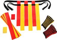 premium kids flag football set – complete 62-piece belts and flags kit for 14 players, including 3 flags per belt and a bonus of 6 replacement flags логотип