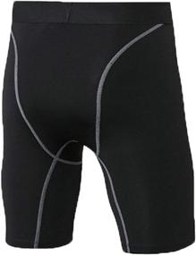 img 2 attached to 🏃 LANBAOSI Boys' Compression Shorts: Youth Cool Dry Baselayer Sports Tights for Active Performance