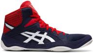 black men's asics snapdown wrestling shoes with enhanced athletic performance логотип