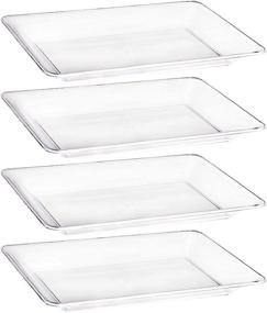 img 4 attached to 🍽️ Plasticpro Disposable Plastic Serving Trays: Reliable Food Service Equipment & Supplies