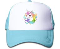 🦄 adorable unicorn-themed trucker hat: a perfect accessory for boys with adjustable fit by waldeal logo