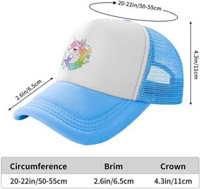 img 2 attached to 🦄 Adorable Unicorn-Themed Trucker Hat: A Perfect Accessory for Boys with Adjustable Fit by Waldeal