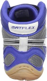 img 2 attached to 👟 ASICS Men's Athletic Wrestling Shoes - Silver Charcoal, US Size