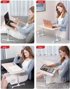 img 3 attached to SAIJI Laptop Bed Tray Table: Adjustable Stand for Comfortable Laptop Use Anywhere!