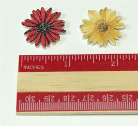 img 1 attached to 🌼 Daisy Flower Mixed Color Wood Buttons with 2 Holes - Vintage Buttons for DIY Sewing Crafts - All-in-One