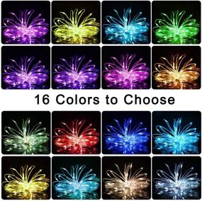 img 1 attached to 🎄 Blingstar Fairy Lights 16 Color Changing Christmas Lights: Twinkle 66Ft 200 LED String Lights for Indoor/Outdoor Decor - APP Controlled Waterproof Clear Wire Lights with Timer