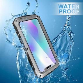 img 3 attached to 📱 Durable and Stylish Gogofun Waterproof Case for iPhone 11 Pro Max - Full Body Protection, Built-in Screen Protector, Kickstand - Silver