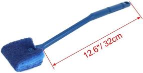 img 3 attached to 🧽 uxcell Aquarium Cleaning Kit: 32cm Long Blue Sponge Brush for Efficient Soiling Removal