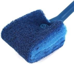 img 1 attached to 🧽 uxcell Aquarium Cleaning Kit: 32cm Long Blue Sponge Brush for Efficient Soiling Removal