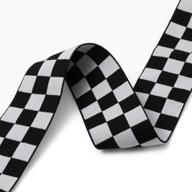 4 yards checkerboard elastic trim tr 12019 logo
