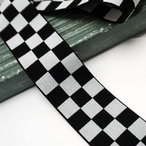 img 1 attached to 4 Yards Checkerboard Elastic Trim TR 12019