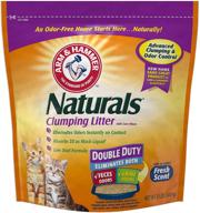 arm & hammer naturals clumping litter: double duty with corn fibers - 9lb logo