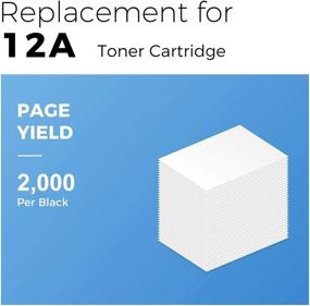 img 1 attached to 🖨️ MYCARTRIDGE Compatible Toner Cartridges - HP 12A Q2612A Replacement - Laserjet 1020 1010 1012 1018 1022 Series - 3015 3030 3050 3055 3020 1022n 3052 M1005 M1319f MFP - Extra Black (2-Pack)