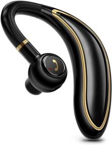 img 4 attached to 🎧 Timmkoo S60 Gold Bluetooth Earpiece for Cell Phone - Single Ear Hands-Free Wireless Headset with Mic Apt-X CVC8.0 for iPhone, Samsung, Android, PC, Laptop, Tablet, TVs