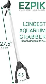 img 3 attached to EZPIK Extra Long Reacher Grabber Tongs Aquascaping